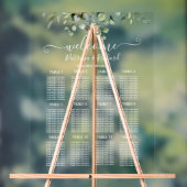 Grüne Hochzeitstabelle Acrylschild (Neutral)