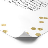 Grüne Hochzeitstabelle Poster (Ecke)