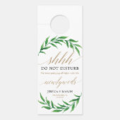 Grüne Hochzeitstürme - nicht stören Türanhänger (Vorderseite)