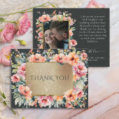 Grüne Hochzeitswohnung in Rustikal Dankeskarte