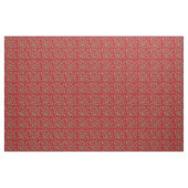 Grüne Holly-Blätter mit gelben Blumen Rote Stoffe (Yard (91,4 cm))