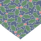 Grüne Holly botanische Moderne Rote Weihnachten Kurzer Tischläufer (Ecke)