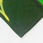 GRÜNE HOLZGLASTÜR FLEECEDECKE (Ecke)