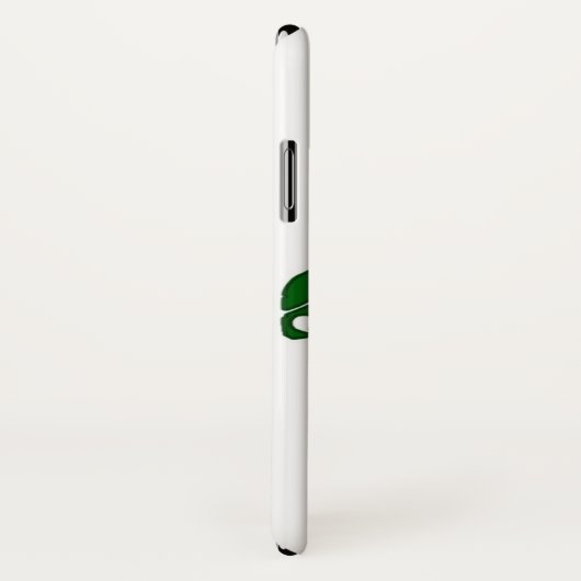 Grüne Honu-Meeresschildkröte auf Weiß Case-Mate iPhone Hülle (Hinten/Rechts)