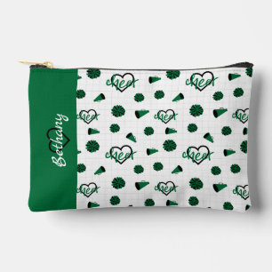 Grüne Hörer, Pom Poms, Megaphone Muster Zubehörtasche