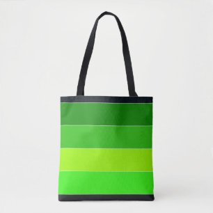 Grüne, horizontale Streifen Tasche