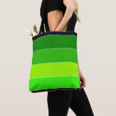 Grüne, horizontale Streifen Tasche (Von Nahem)