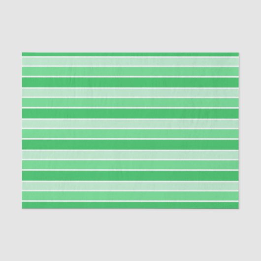 Grüne Horizontalstreifen Seidenpapier (Vorderseite)