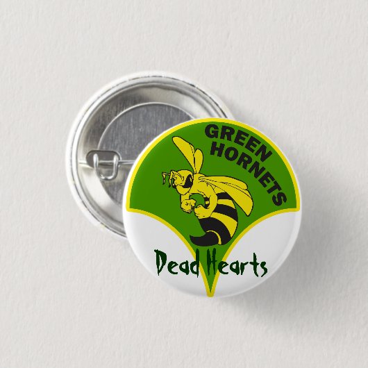 Grüne Hornissen - tote Herz-Romane Button (Vorne & Hinten)