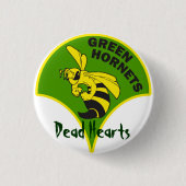 Grüne Hornissen - tote Herz-Romane Button (Vorderseite)