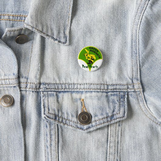 Grüne Hornissen - tote Herz-Romane Button (Beispiel)