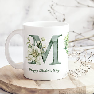 Grüne Hortensien Muttertags-Kaffeetasse Kaffeetasse