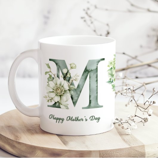 Grüne Hortensien Muttertags-Kaffeetasse Kaffeetasse
