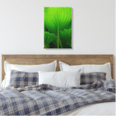 Grüne Hosta-Blätter Leinwanddruck (Insitu (Schlafzimmer))