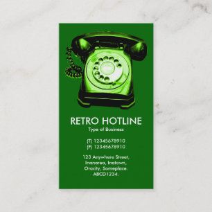 Grüne Hot Line (006600) Visitenkarte