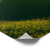 Grüne Hügel am Poster (Ecke)