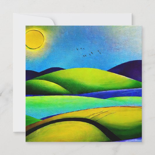 Grüne Hügel Landschaft (Vorderseite)