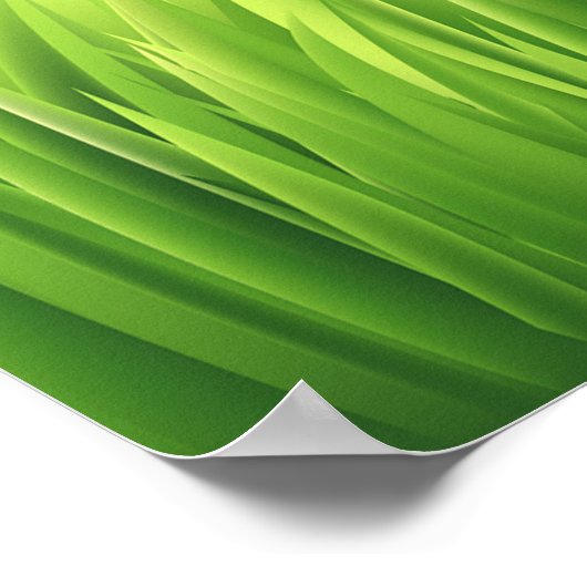 Grüne Hügel Landschaft Poster (Ecke)