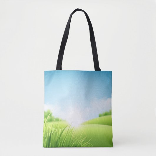 Grüne Hügel Landschaft Tasche (Vorderseite)