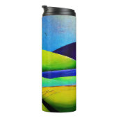 Grüne Hügel Landschaft Thermosbecher (Nach rechts gedreht)