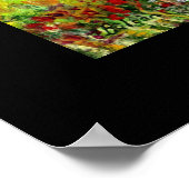 Grüne Hügel und Olivenbäume Landschaft Toskana Poster (Ecke)