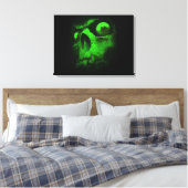 Grüne Hülle Leinwanddruck (Insitu (Schlafzimmer))