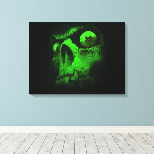 Grüne Hülle Leinwanddruck (Insitu (Holzboden))