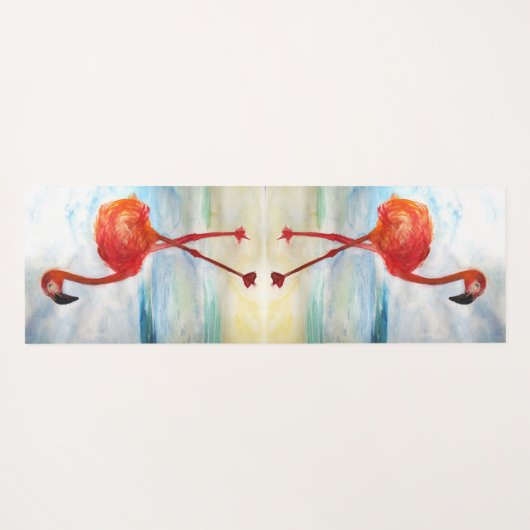 Grüne Hummingbird-Birkenfeder Yogamatte (Rückseite (Horizontal))