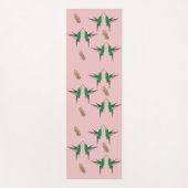 Grüne Hummingbird-Birkenfeder Yogamatte (Vorderseite)