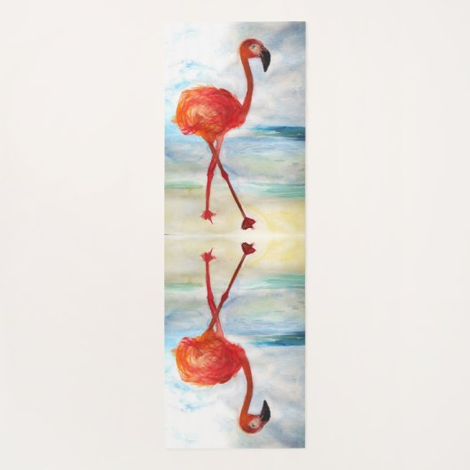 Grüne Hummingbird-Birkenfeder Yogamatte (Rückseite)