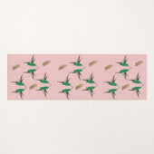Grüne Hummingbird-Birkenfeder Yogamatte (Vorderseite (Horizontal))