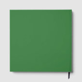 Grüne Hummingbird Leafy Botanische Hochzeit an der Gästebuch (Rückseite)