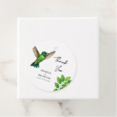Grüne Hummingbird Leafy Botanische Hochzeit an der Geschenkanhänger (Beispiel)