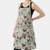 Grüne Hummingvogel Mit Monogramm Schürze (InSitu)