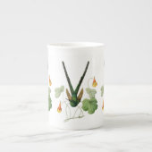 Grüne Hummingvögel und Nasturtium Porzellantasse (Vorderseite)