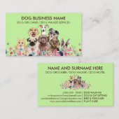 Grüne Hunde Boutique Heimtiertiere Welpen Visitenkarte (Vorne/Hinten)