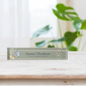 Grüne Hütte der botanischen Kernflora Namensplakette