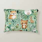 Grüne Hütte im Zentrum der Blumenlandschaft Dekokissen (Rückseite)