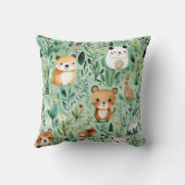 Grüne Hütte im Zentrum der Blumenlandschaft Kissen (Rückseite)