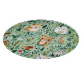 Grüne Hütte im Zentrum der Blumenlandschaft Schneidebrett (Ecke)