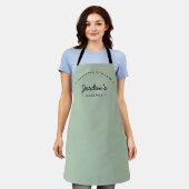Grüne Hütte mit Liebe Custom Your Kitchen Schürze (Getragen)