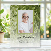 Grüne Hydrangea-Blumenbeerdigung geklappt Programm