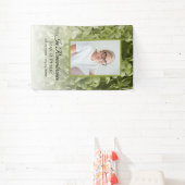 Grüne Hydrangea Blumenfeier zur Lebensbeerdigung Banner (InSitu)