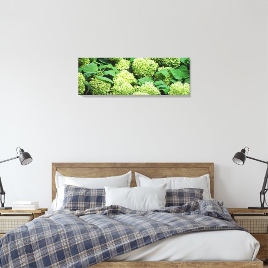 Grüne Hydrangea Leinwanddruck (Insitu (Schlafzimmer))