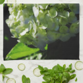 Grüne Hydrangeas-Blume Küchentuch (Gefaltet)