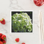 Grüne Hydrangeas-Blume Serviette (Beispiel)