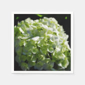 Grüne Hydrangeas-Blume Serviette (Vorderseite)