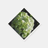 Grüne Hydrangeas-Blume Serviette (Ecke)