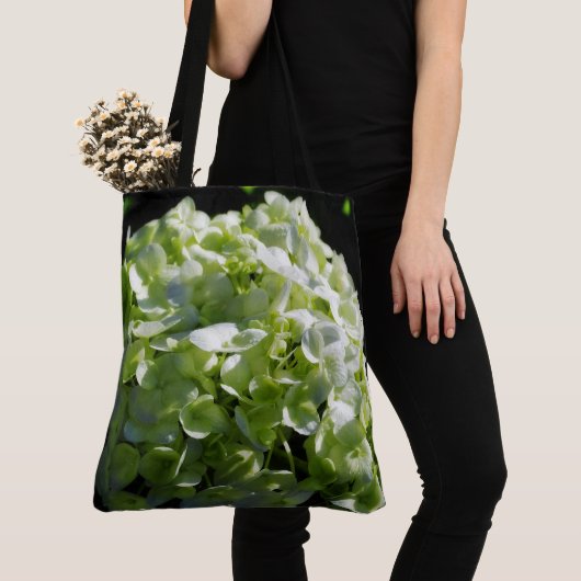 Grüne Hydrangeas-Blume Tasche (Von Nahem)