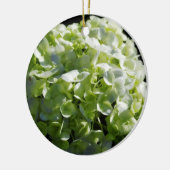 Grüne Hydrangeas-Blumen Keramik Ornament (Links)